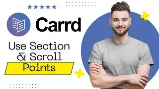 How to use sections and scroll points in carrd(2026)