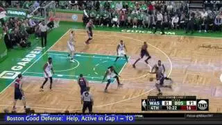 Wizards & Celtics Defense in 4th Quarter of Game 7, 2017 Playoffs