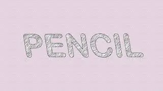 PENCIL SKETCH TEXT EFFECT | Photoshop CC 2017