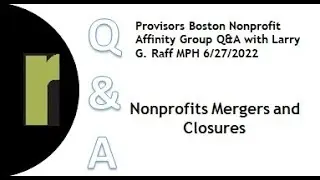 Nonprofits Mergers and Closures