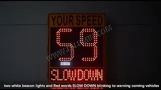 Ellumin MUTCD Bi-color Speed Indicator Device Radar Speed Sign SID-009