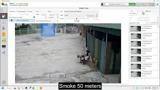 Outdoor Fire & Smoke Detection Test Using AI Vision | 10-50m Distance
