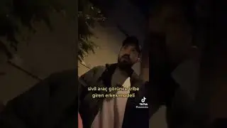 sivil araç görünce tribe giren erkek modeli