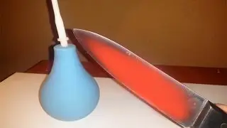 EXPERIMENT Glowing 1000 degree KNIFE VS ENEMA