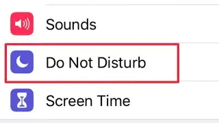 How To Manage Do Not Disturb Settings || in Apple iPhone 5,6,7