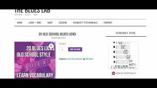 Learn Blues Licks and Vocabulary