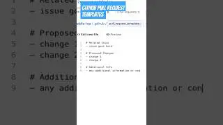 Create GitHub Pull Request Template #softwaredevelopment