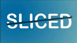 How to Sliced Text Effect on Adobe Photoshop Tutorial