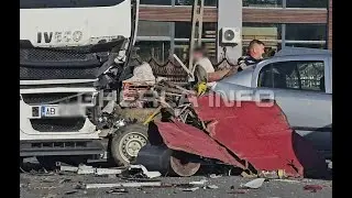 Accident Gherla doua autoturisme si un TIR (Cluj) 16 10 2024
