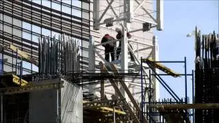 Башня Исеть 21.04.2012 Монтаж крана Terex Comedil. Часть 2