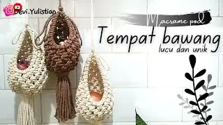 DIY TEMPAT MENYIMPAN BUMBU DAPUR DARI MACRAME #macramepod #homedecor