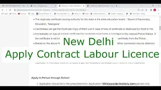 New Delhi - Obtain Contract Labour Licence for Contractor (Online)