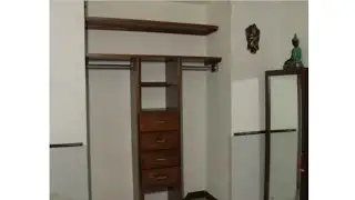 Closet Easy to make, strong and economical in wood, installation