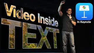 How to add VIDEO inside TEXT in Apple KEYNOTE