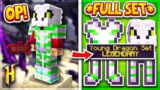 Hypixel Skyblock : COMPLETE MAXED YOUNG DRAGON ARMOR SET! l Minecraft Skyblock (66)