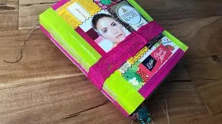 SOLD. Trash Junk Journal made with food packaging