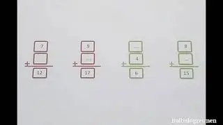 1.sınıf matematik Toplama İşleminde Verilmeyen Sayıyı Bulmak 