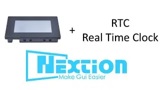 How to use RTC-real time clock in Nextion Hmi screen