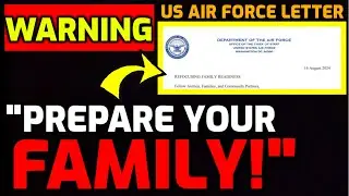 EMERGENCY ALERT!! ⚠️ Letters SENT - Air Force Families WARNED to PREPARE  FOR "CATASTROPHIC EVENTS"