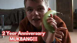 2 Year Anniversary MUKBANG!!! (Eating a variety of food)