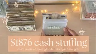$1876 Cash Stuffing | 30 Year Old Mom | Salary Income in CA