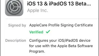 របៀបដំឡើង iOS 13 Beta