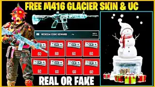 PUBG MOBILE FREE M416 GLACIER SKIN REDEEM CODE | PUBG MOBILE FREE UC REDEEM 2020 | REAL OR FAKE