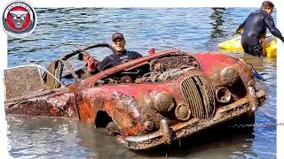 FOUND JAGUAR MK2 Classic Car Underwater at Boat Ramp!