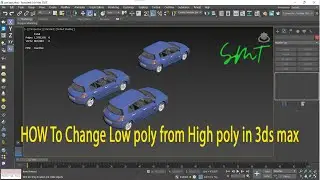 How to make low poly from high poly in 3ds max | Tamil | SMT