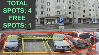 Parking spot detection AI - Camlytics camera software