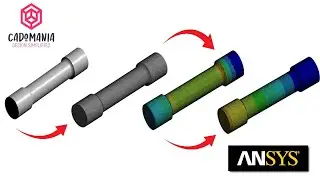 Tensile Testing Using Ansys: Design Modeller and Static Structural Analysis #mechanical #cad #ansys