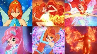 ВСЕ ТРАНСФОРМАЦИИ БЛУМ ДО NETFLIX 2021 НА РУССКОМ | 4К | FATE: The Winx Saga VS Original Winx Club