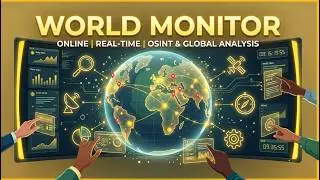 World Monitor | Global OSINT Intelligence Tool in Real Time (Ubuntu & Windows)