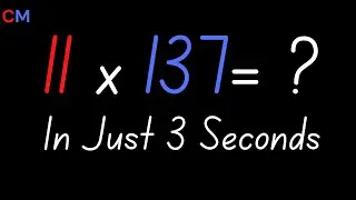 Multiply any number with 11 (FAST) | Math Trick