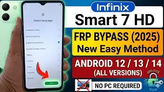 Infinix Smart 7 / 7 HD Frp Bypass Android 12 | Apps Not Open | Infinix Smart 7 Gmail Account Bypass