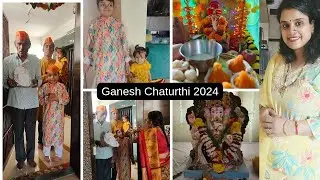 Ganesh Chaturthi 2024~Bappa Ka Welcome~Busy Day Routine~Dholtasha~Breakfast Routine