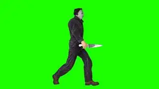 Michael Myers walk animated left chroma