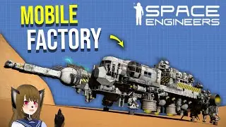 This Hover Ship is a Mobile Factory Miner, Space Engineers Fabriklet