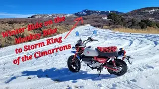 Winter Ride on the Monkey Bike to Storm King of the Cimarrons