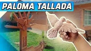 WOOD CARVING / HOLY SPIRIT FOR A CROSS 