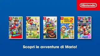 Scopri le avventure di Mario su Nintendo Switch!