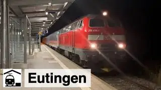 Eutingen im Gäu: Umleiter-Güterzüge und Nightjets