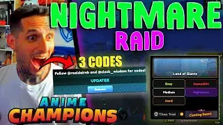 (CODE) MI PRIMER NIGHTMARE RAID EN ANIME CHAMPIONS CODES ROBLOX