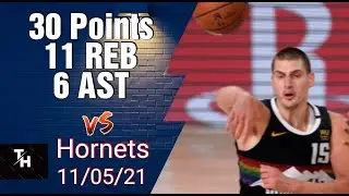 Nikola Jokic FULL HIGHLIGHTS vs Charlotte Hornets. 30 Points 11 Rebounds 6 Assists.