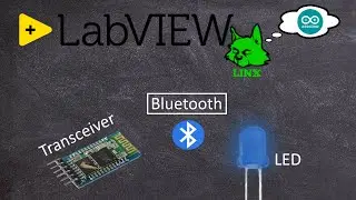 Bluetooth communication and LED | LabVIEW (LINX 3.0) with Arduino Uno