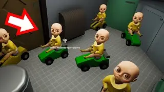 ЛЫСЫЕ ГОНЩИКИ В ДОМЕ ?! ИГРА The Baby In Yellow