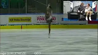 Инга Гургенидзе Dragon Trophy 2023 junior FP (3A,3A+2T)