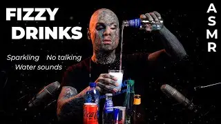 ASMR SPARKLING DRINKS - Satisfying and relaxing sounds - ASMR No talking