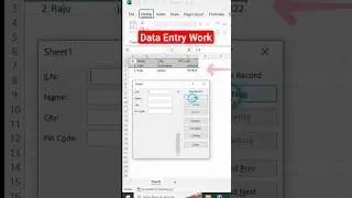 #DataEntry in #Excel