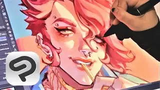☆ Pretty Boy 2.0 ☆ Recreating a traditional painting with Clip Studio Paint!